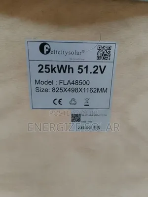 Felicity 25kw 51.2v Lithium Battery System