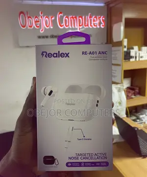 Realex Re-A01 Earbuds With Active Noise Cancellation