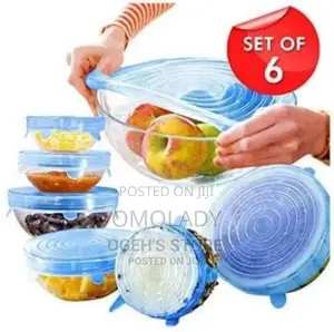 Reusable Silicone Lids Food and Bowl Covers - 6 PCS