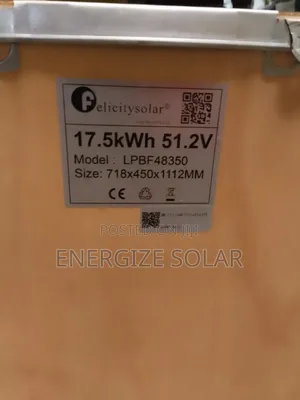 Felicity 17.5kw 48v Lithium Ion Battery -