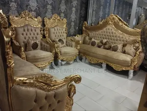 Imported Royal Fabric Sofa Chairs 8 Seater