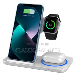 Wiwu Wi-W020 Foldable 3 in 1 15w Wireless Charger