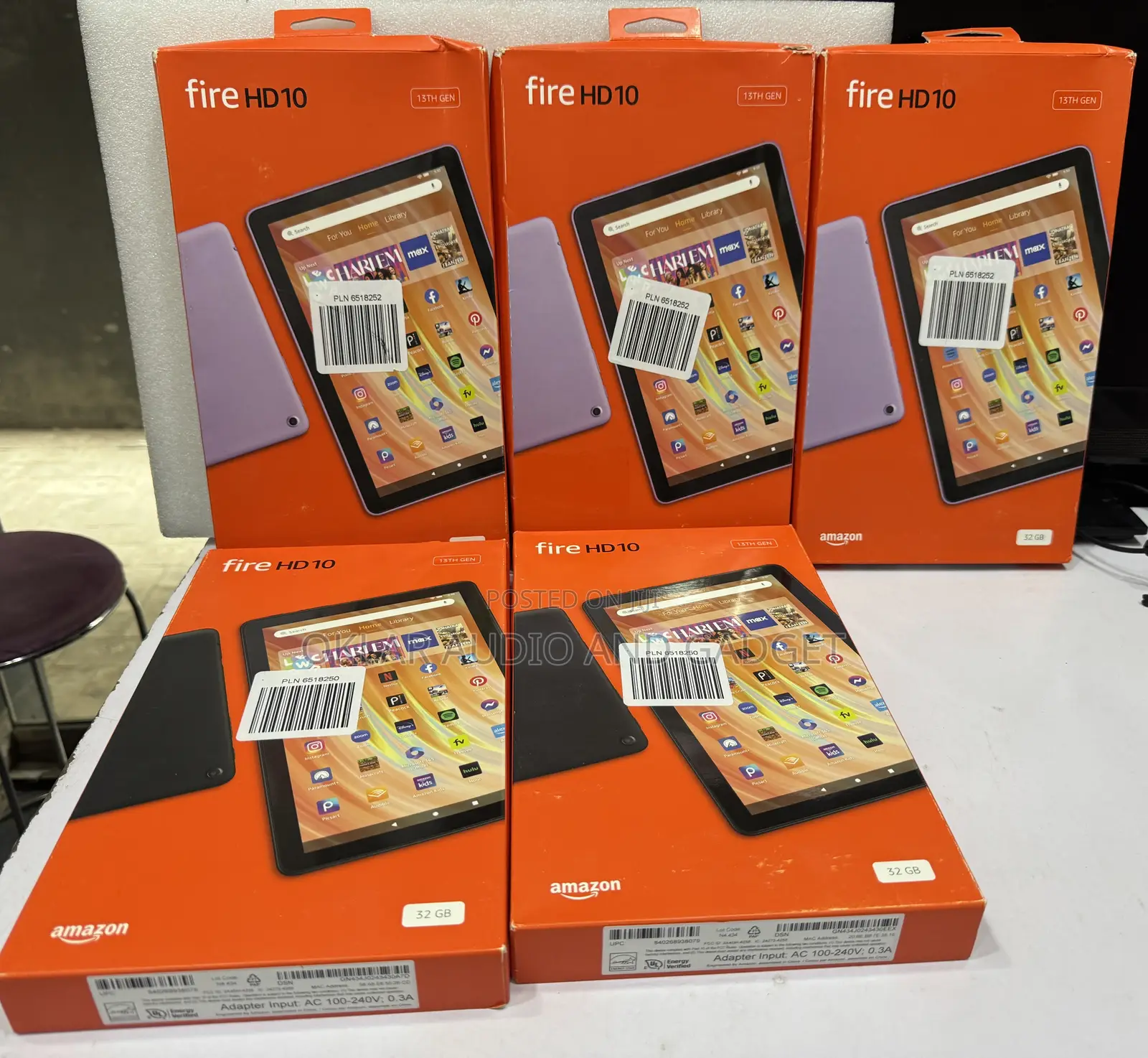 New Amazon Fire HD 10 32 GB Black