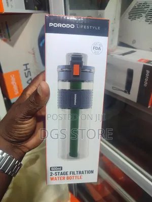 Porodo 600ml 2 Stage Filtration Water Bottle