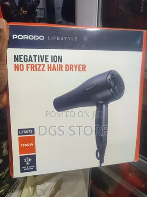 Porodo LFS072 Negative Ion No Frizz Hair Dryer