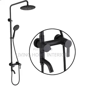 Matt Black Standing Shower