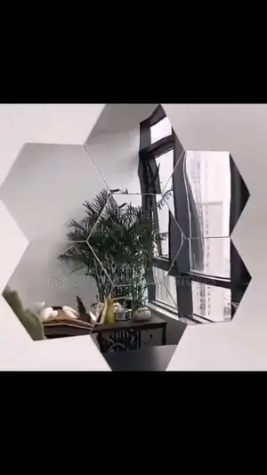 12pcs Acrylic Hexagon Wall Stickers Mirror