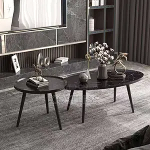 Modern Oval Shape Table Set