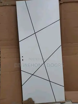Zigzag Pattern Wood Door