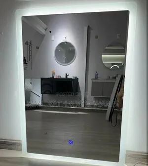Square External Glow LED Mirror Size: 80cmx60cm