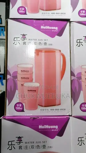Original Water Jug And 4 Pieces Of Cups