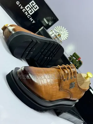 Men's Black Bold Sole Givenchy Lace Up Shoe