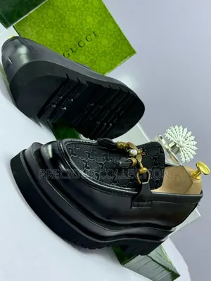 Matte Leather, Double Sole Gucci Shoe for Men