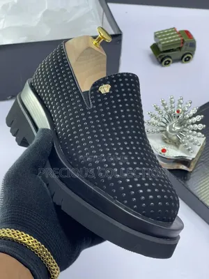 Versace Suede/Stone Double Sole Shoe