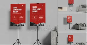 Double-Sided Tripod Banner Stand Branding. 04