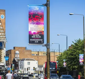Printed Pole Banner. * 91