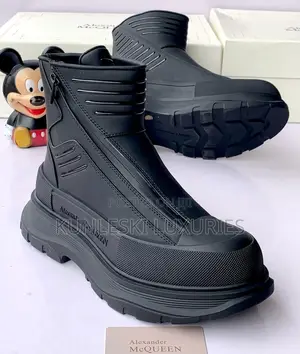 Original Alexander McQueen Boot for Men in 2 Colorways
