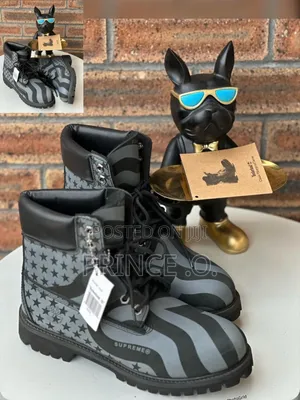 American Flag Black Timberland Boots