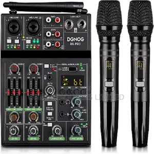 Professional 4 Channel Audio Mixer