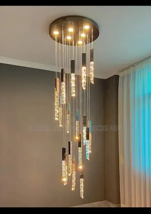 High Roof Top Modern Gold Drop Chandelier by 25drop