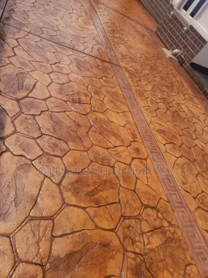 Natural Stamped Concrete Flooring