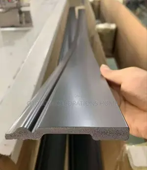 High-Quality SPC Skirting Board - Black Color