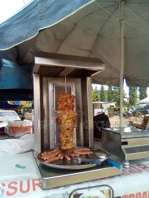 Double Burner Shawarma Machine