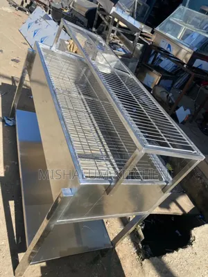 Stainless Steel Fabricated Charcoal BBQ Machine 4ft. Size