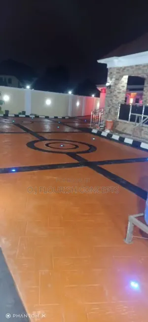 Lightening Stamped Concrete Flooring