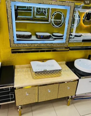 Gold 80cm Steel Cabinet