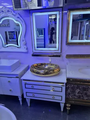 L1 Gold and White Luxury Cabinet