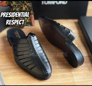 Original Tom Ford Black Leather Half Shoe