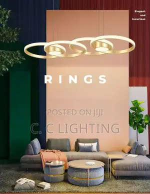 Modern LED Pendent Design Art Gold Aluminum Chandelier