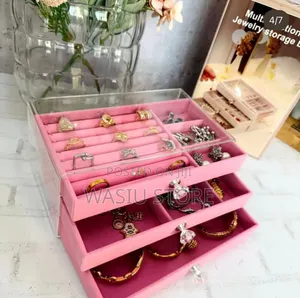 3 Drawer Acryic Jewelry Box Organizer