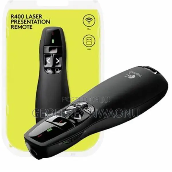 Logitech R400 Laser Presentation Remote|Wireless Presenter
