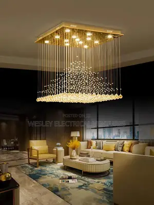 4ft Long Big Rain Drop Crystal Light