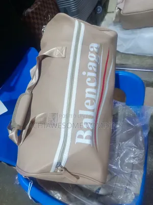 Leather Balenciaga Duffle Bag