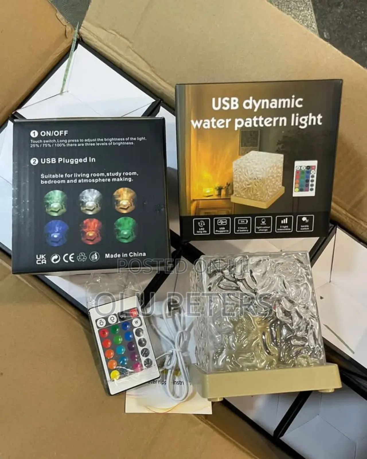 USB Dynamic Water Patterns Light Lamp