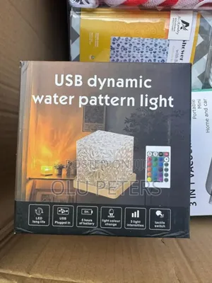 USB Dynamic Water Patterns Light Lamp