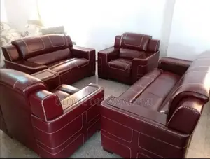 Perfectly Finished Brown Leather Sofa