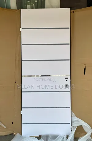 Extra Height Isreali Security Door White Madrid Design