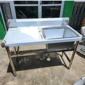 Single Bowl Kitchen Sink With Side