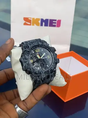 Rubber Strap Men’S Unique Sport Wrist Watch