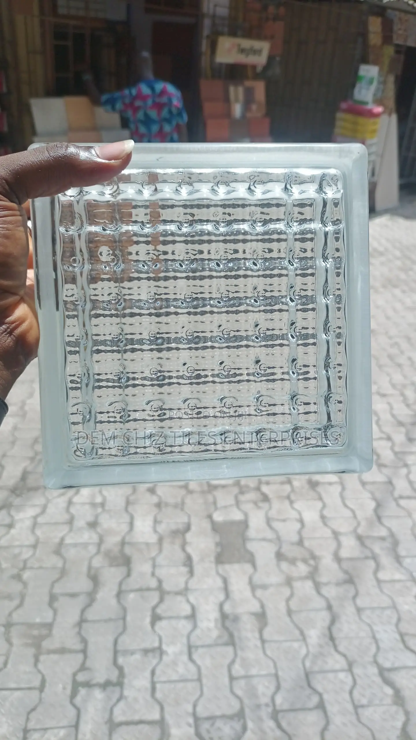 White Glass Block