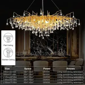 Crystal Luxury Chandelier Light Size 1200mm Dining Light