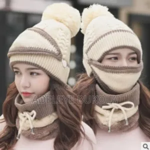 Collar Twist Drawstring Hat