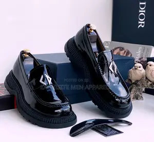 High Sole Original Dior Loafers Leather Men’S Shoes