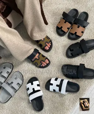 Hermes Leather Slippers