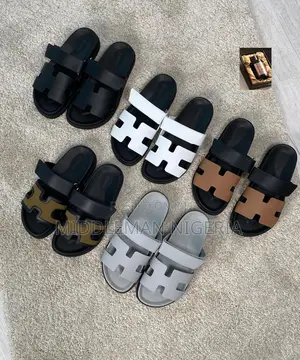 Hermes Leather Slippers
