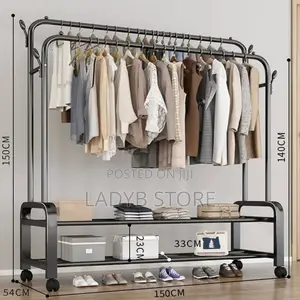Double Layer Cloth and Shoe Rack